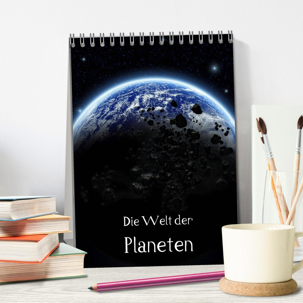 Bild: 9783457063415 | Die Welt der Planeten (Tischkalender 2025 DIN A5 hoch), CALVENDO...