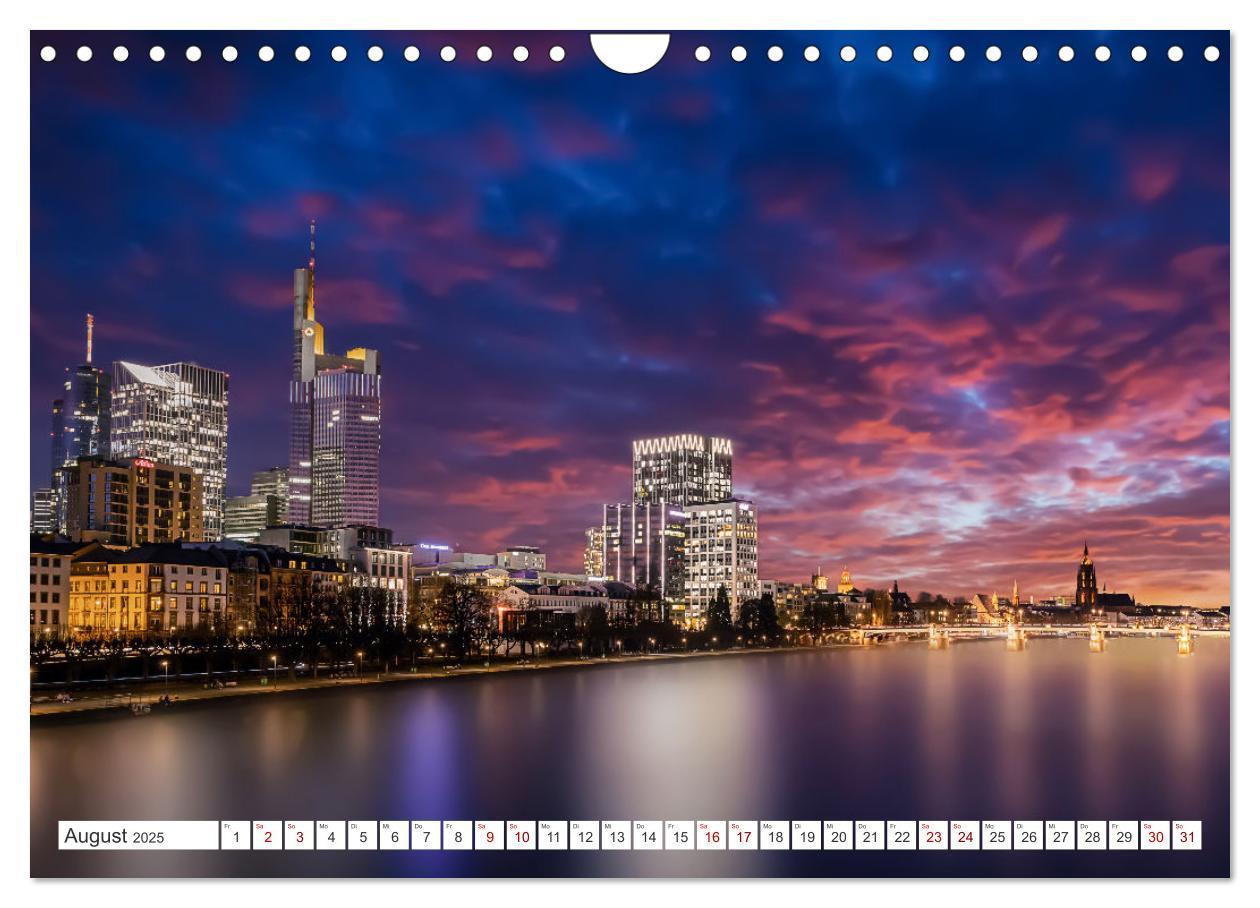 Bild: 9783383843655 | Frankfurt am Main - at night (Wandkalender 2025 DIN A4 quer),...