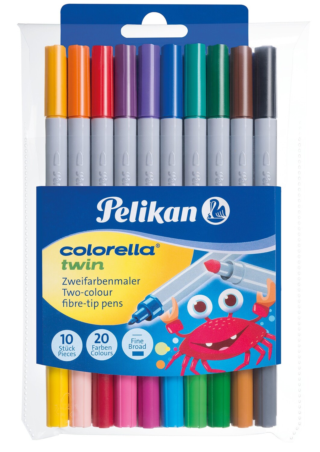 Cover: 4012700949516 | Pelikan Fasermaler Colorella Twin, 10er Set | 949511 | 2020 | Pelikan