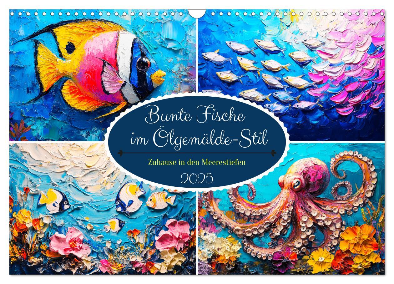 Cover: 9783457199701 | Bunte Fische im Ölgemälde-Stil. Zuhause in den Meerestiefen...