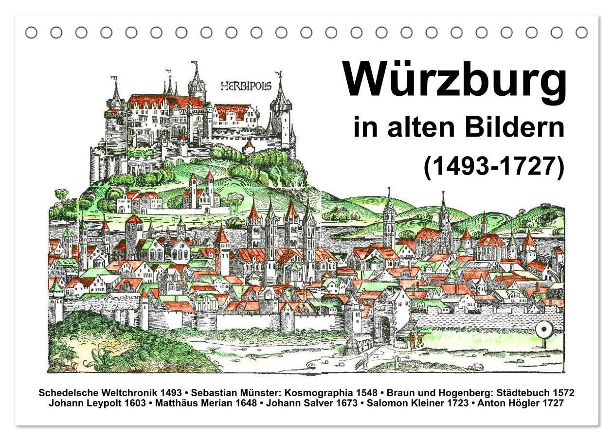 Cover: 9783435302352 | Würzburg in alten Bildern (Tischkalender 2025 DIN A5 quer),...