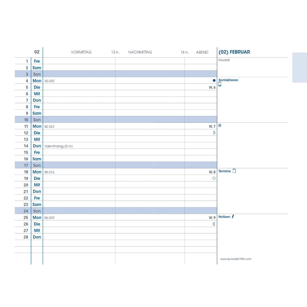 Cover: 3371010129799 | Kalender-Einlage Plain | Einlage Terminkalender Taschenformat