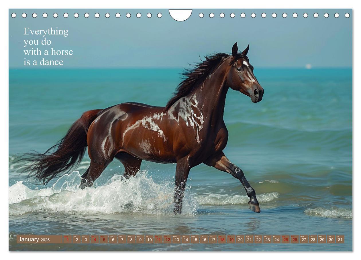 Bild: 9781325980727 | A Horse Makes You Complete (Wall Calendar 2025 DIN A4 landscape),...