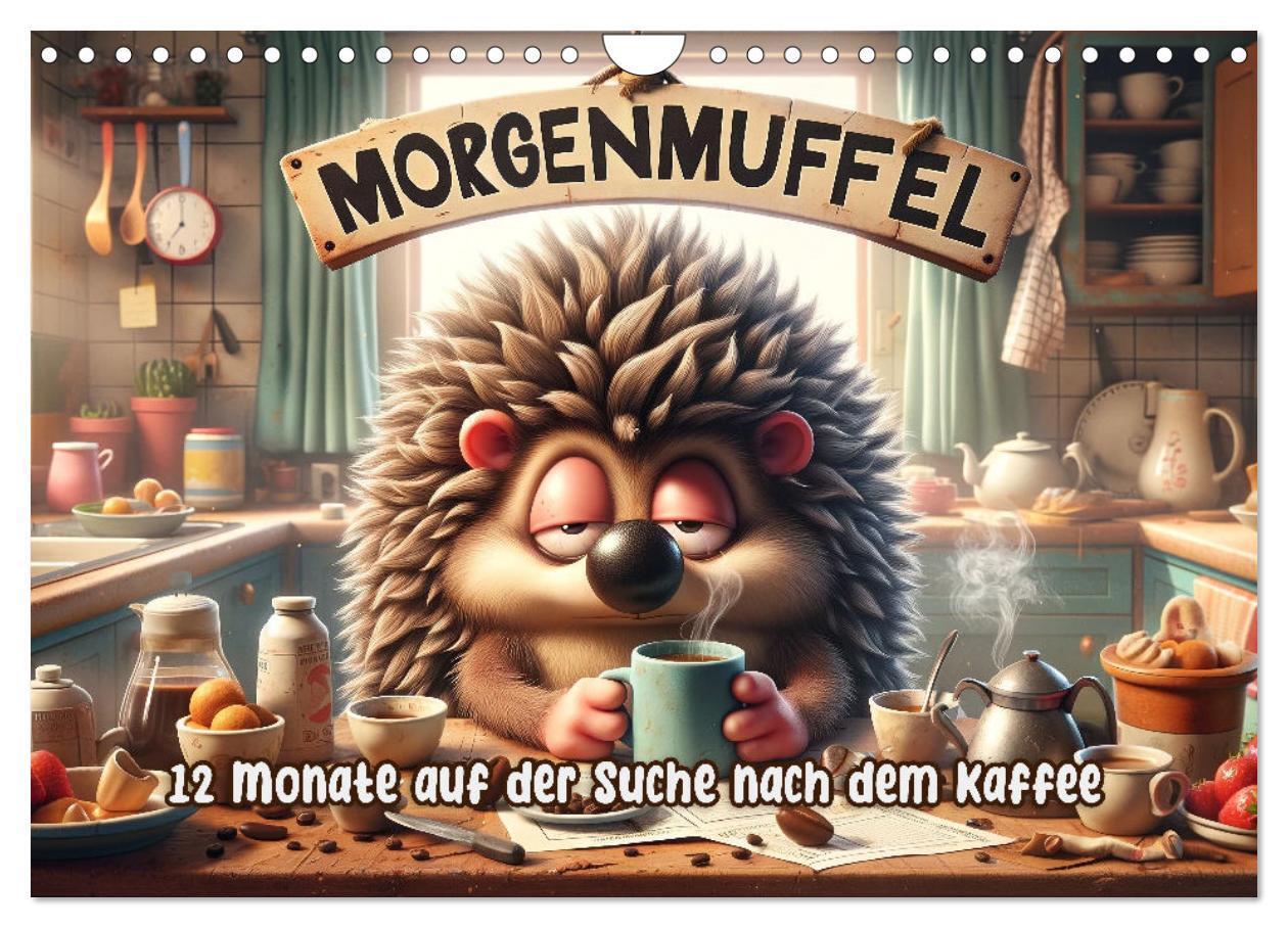 Cover: 9783383780189 | Morgenmuffel: 12 Monate auf der Suche nach dem Kaffee (Wandkalender...