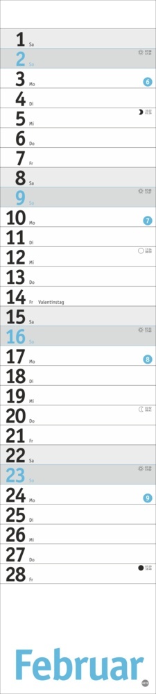 Bild: 9783756408429 | Langplaner, hellblau 2025 | Kalender | Spiralbindung | 13 S. | Deutsch