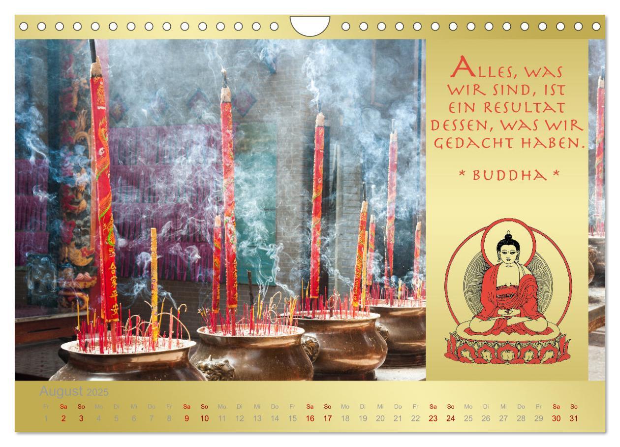 Bild: 9783435086153 | BUDDHA IM GLÜCK - Buddhistische Weisheiten (Wandkalender 2025 DIN...