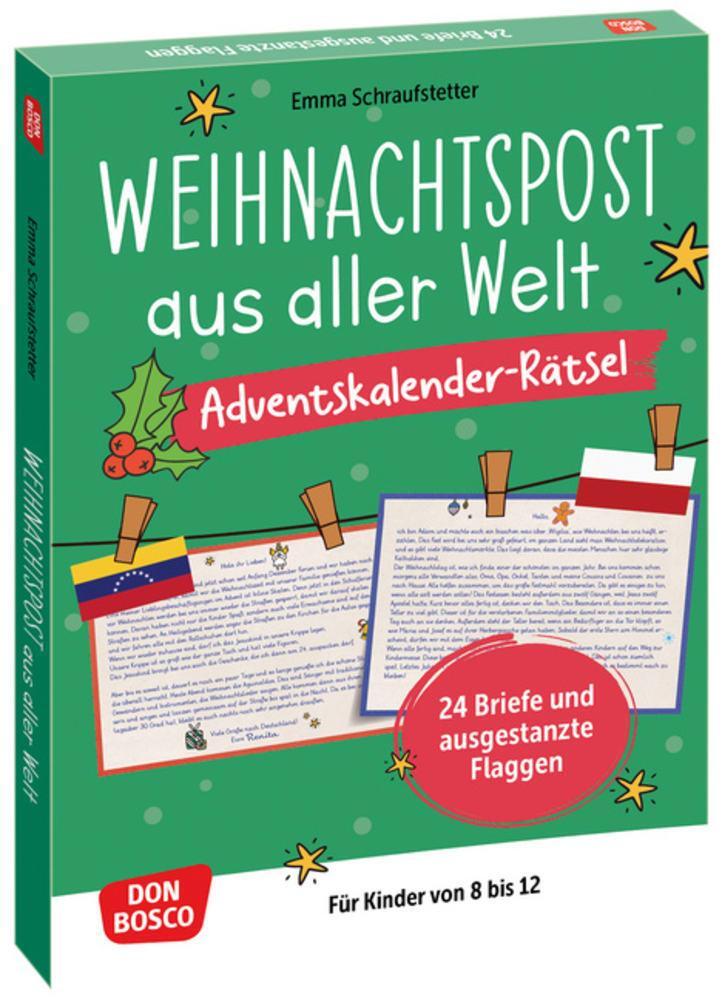 Cover: 4260694922446 | Weihnachtspost aus aller Welt. Adventskalender-Rätsel für Kinder...