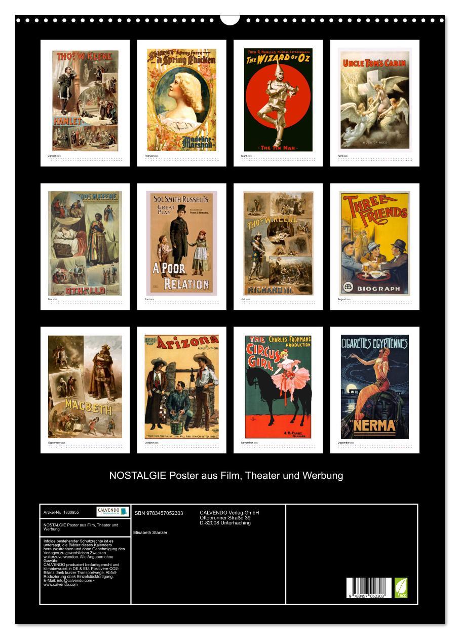 Bild: 9783457052303 | NOSTALGIE Poster aus Film, Theater und Werbung (Wandkalender 2025...