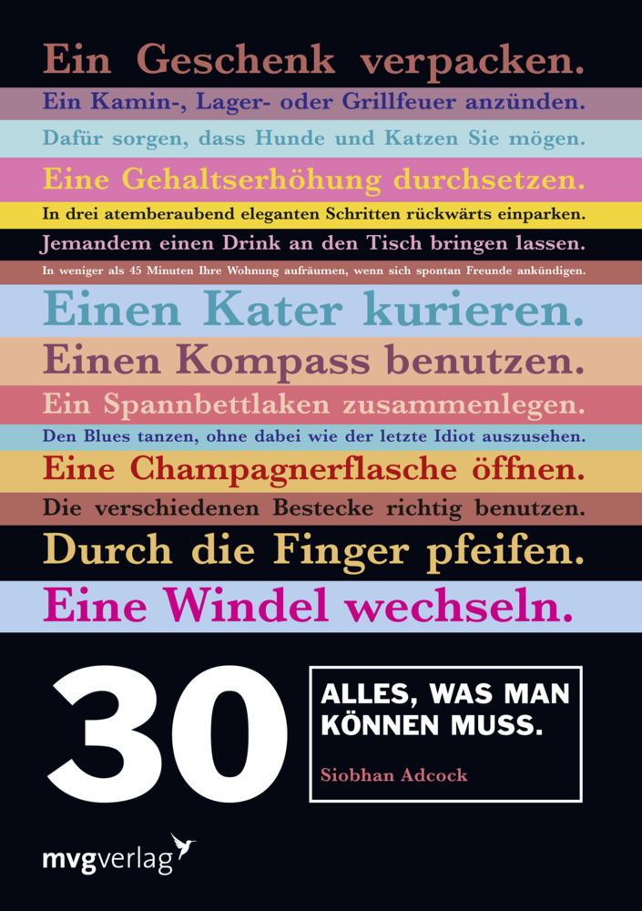 Cover: 9783868822946 | 30. Alles, was man können muss | Siobhan Adcock | Taschenbuch | 288 S.