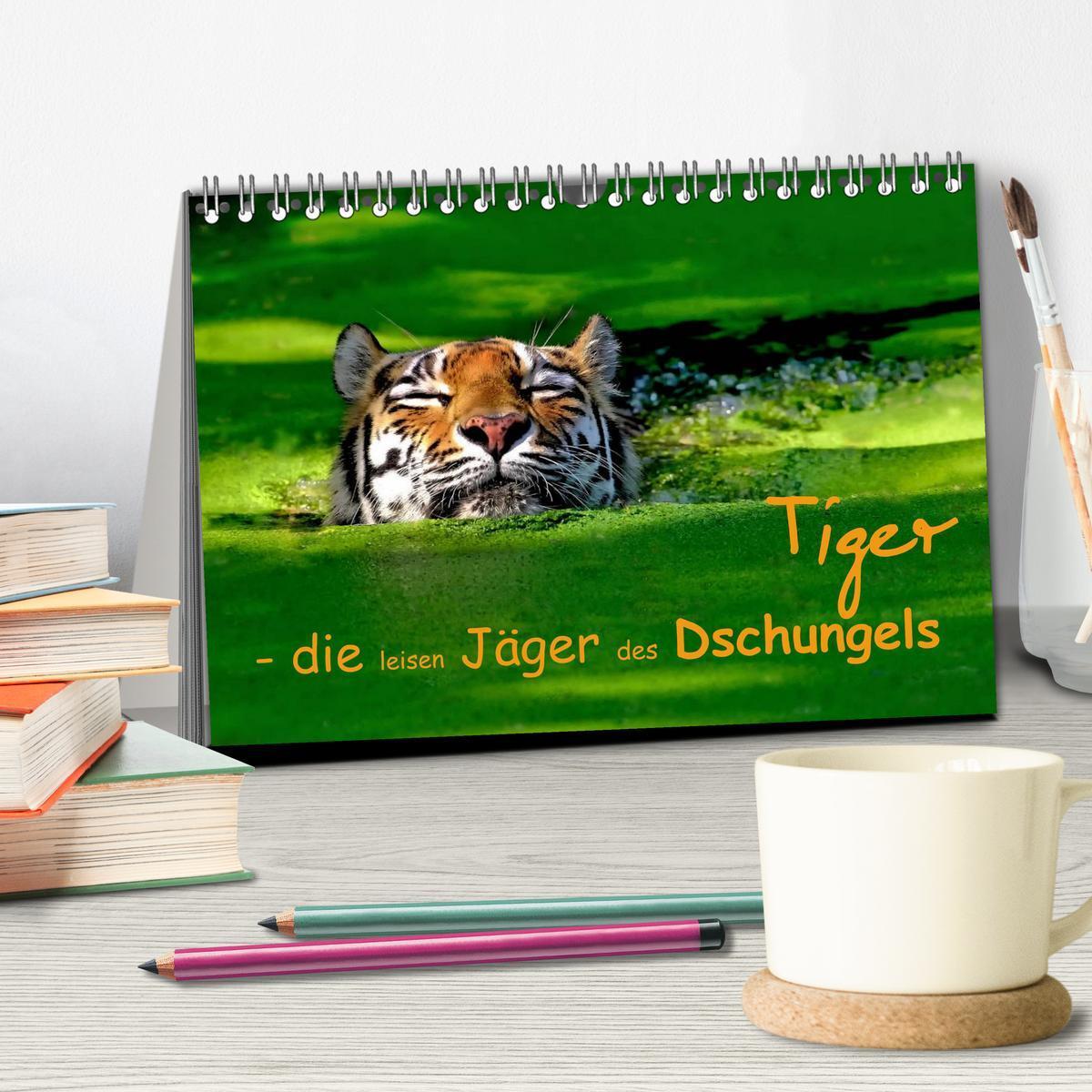 Bild: 9783435832361 | Tiger - die leisen Jäger des Dschungels (Tischkalender 2025 DIN A5...