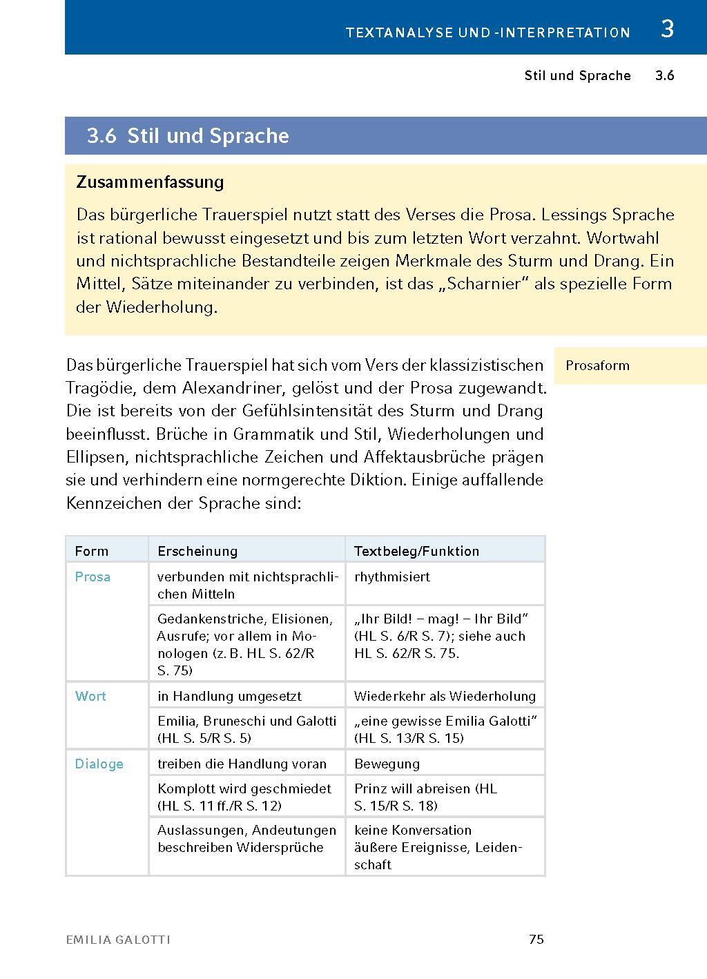 Bild: 9783804420700 | Emilia Galotti von Gotthold Ephraim Lessing - Textanalyse und...