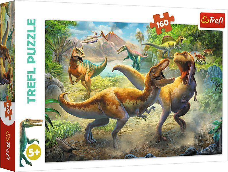 Cover: 5900511153606 | Puzzle 160 - Tyrannosaurier Kampf | Spiel | In Kartonage | 15360