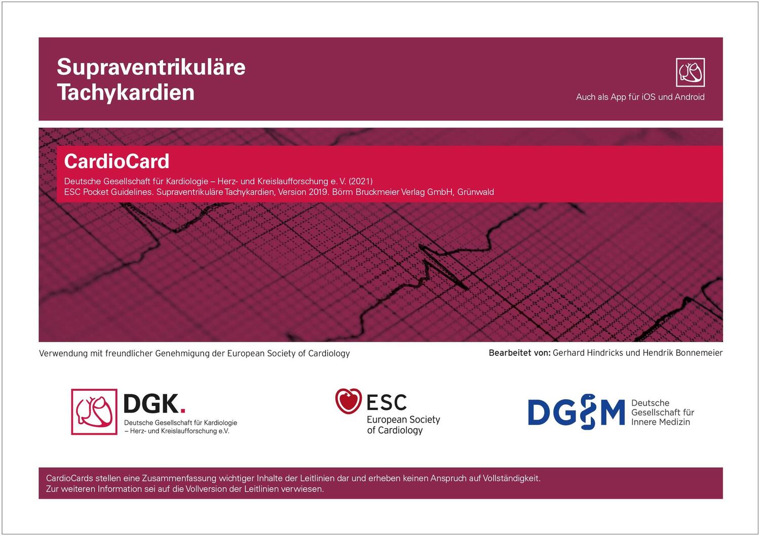 Cover: 9783898626699 | Supraventrikuläre Tachykardien | CardioCard | Kardiologie | Buch