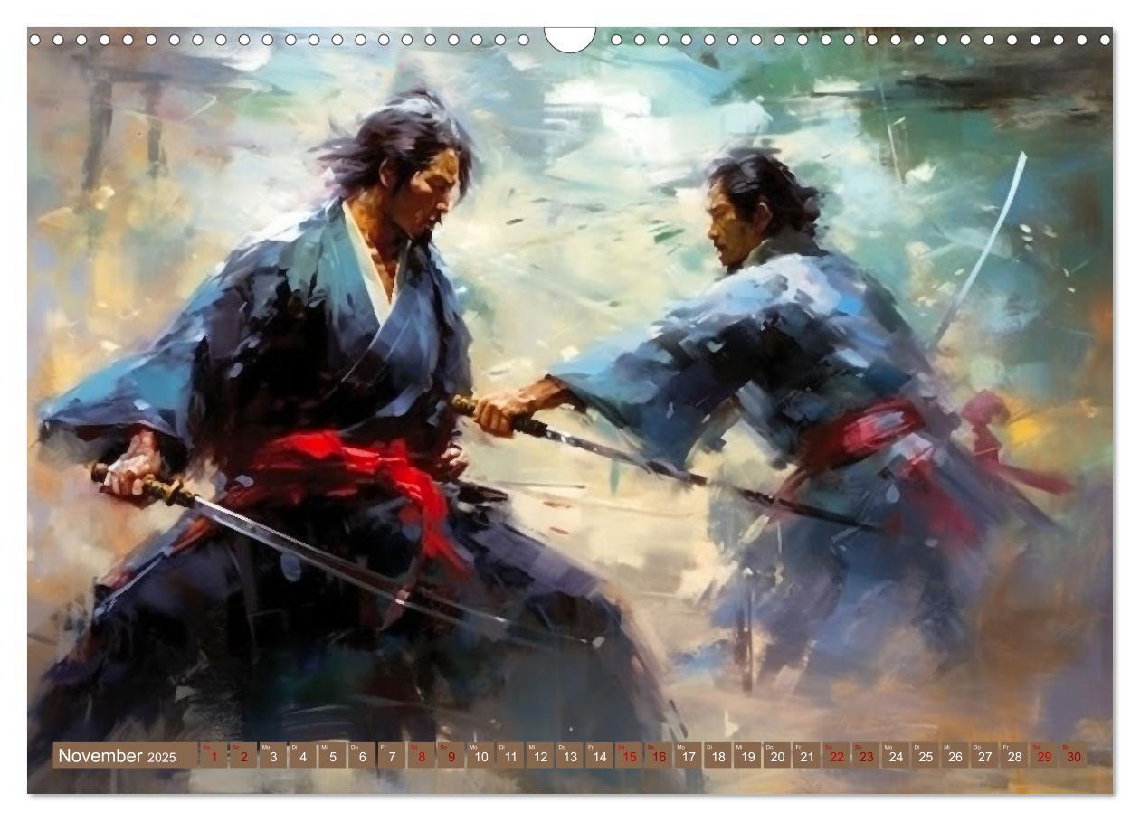 Bild: 9783383898266 | Samurai - ein Leben in Meditation (Wandkalender 2025 DIN A3 quer),...