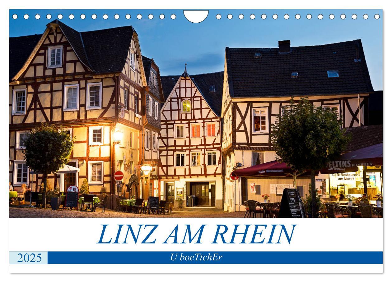 Cover: 9783435334834 | LINZ AM RHEIN (Wandkalender 2025 DIN A4 quer), CALVENDO Monatskalender