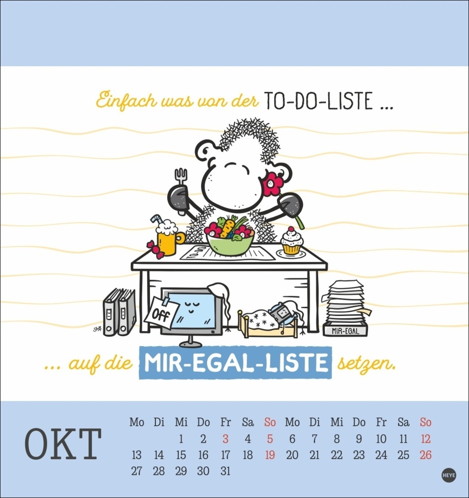 Bild: 9783756406968 | sheepworld Postkartenkalender 2025 | Kalender | Spiralbindung | 13 S.