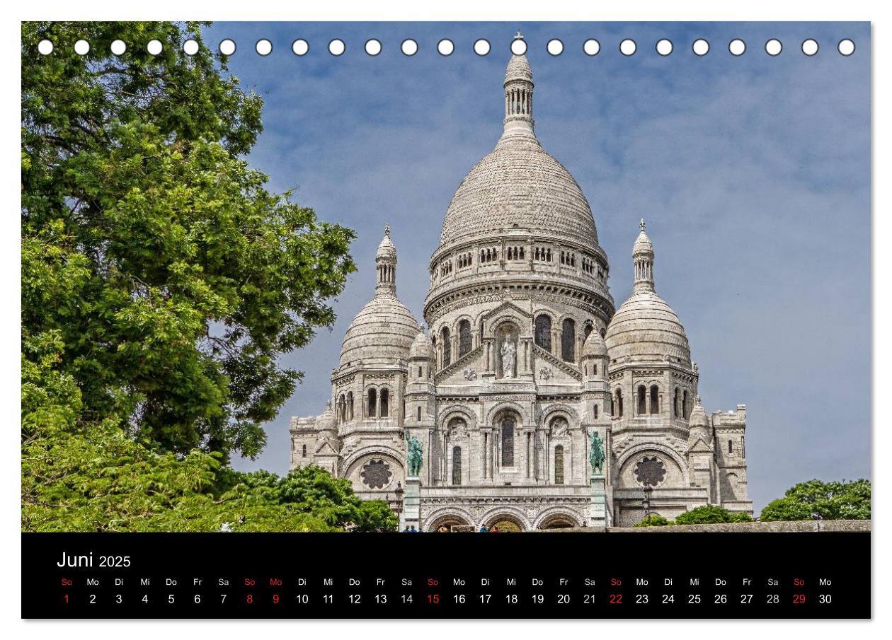 Bild: 9783435775859 | Paris (Tischkalender 2025 DIN A5 quer), CALVENDO Monatskalender | 2025