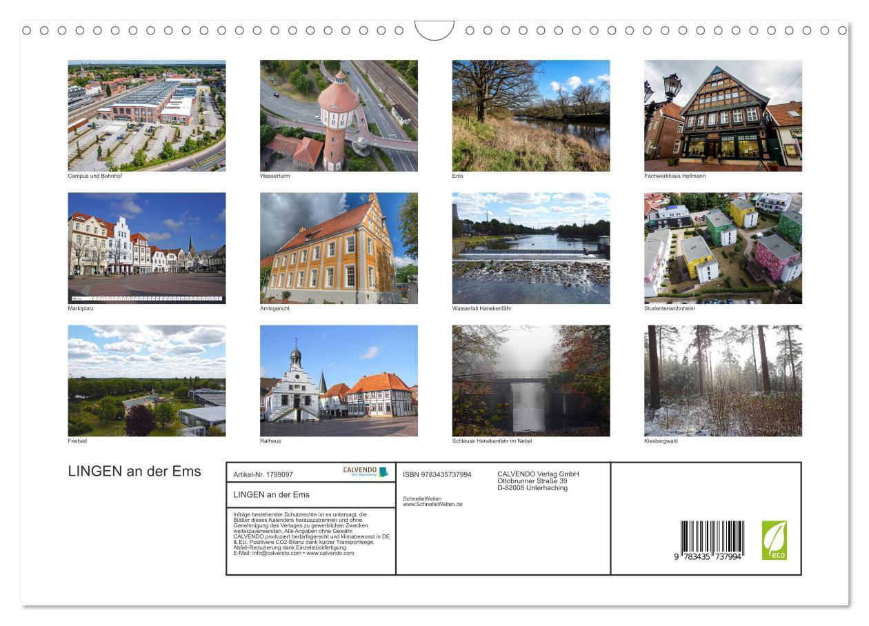 Bild: 9783435737994 | LINGEN an der Ems (Wandkalender 2025 DIN A3 quer), CALVENDO...