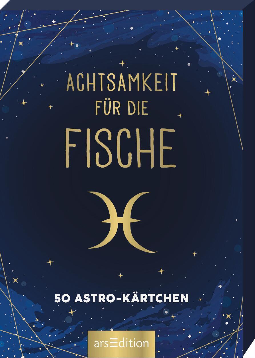 Cover: 9783845849768 | Achtsamkeit für die Fische | 50 Astro-Kärtchen | Taschenbuch | 51 S.