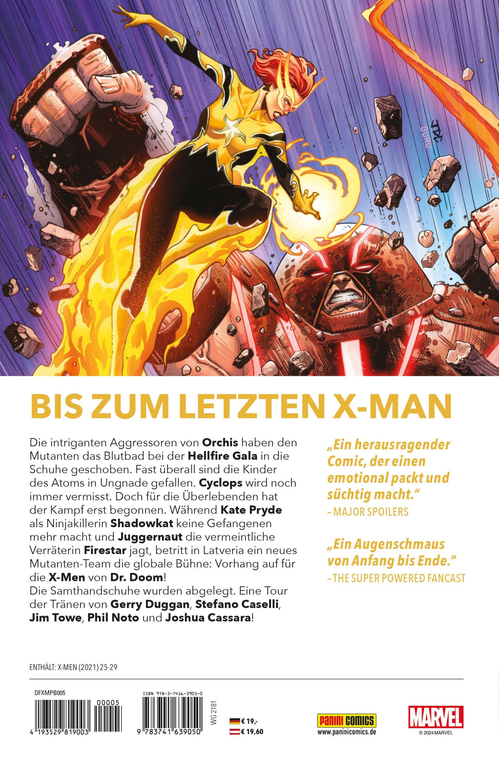 Rückseite: 9783741639050 | Die furchtlosen X-Men | Bd. 5: Ohne Gnade | Gerry Duggan (u. a.)