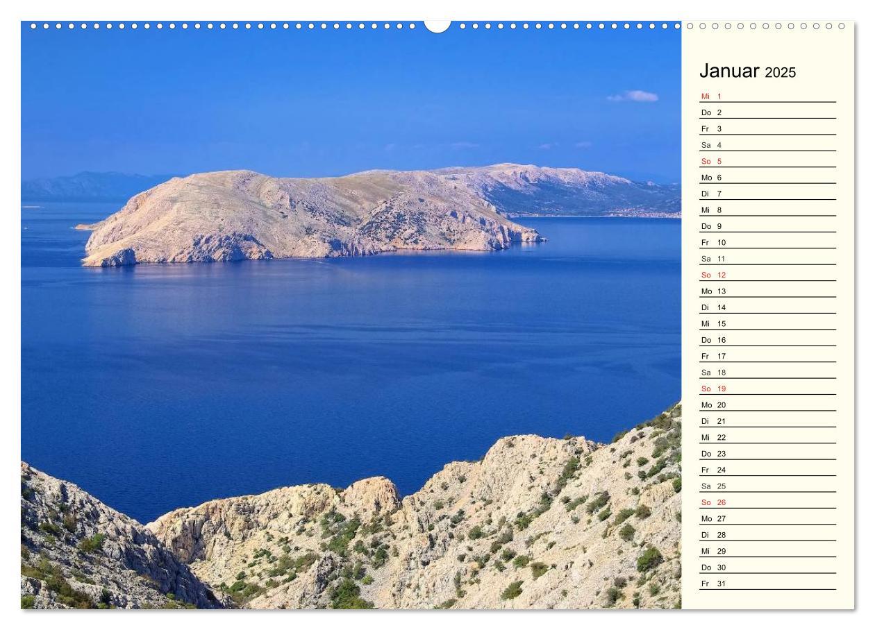 Bild: 9783435511617 | Kroatien (Wandkalender 2025 DIN A2 quer), CALVENDO Monatskalender