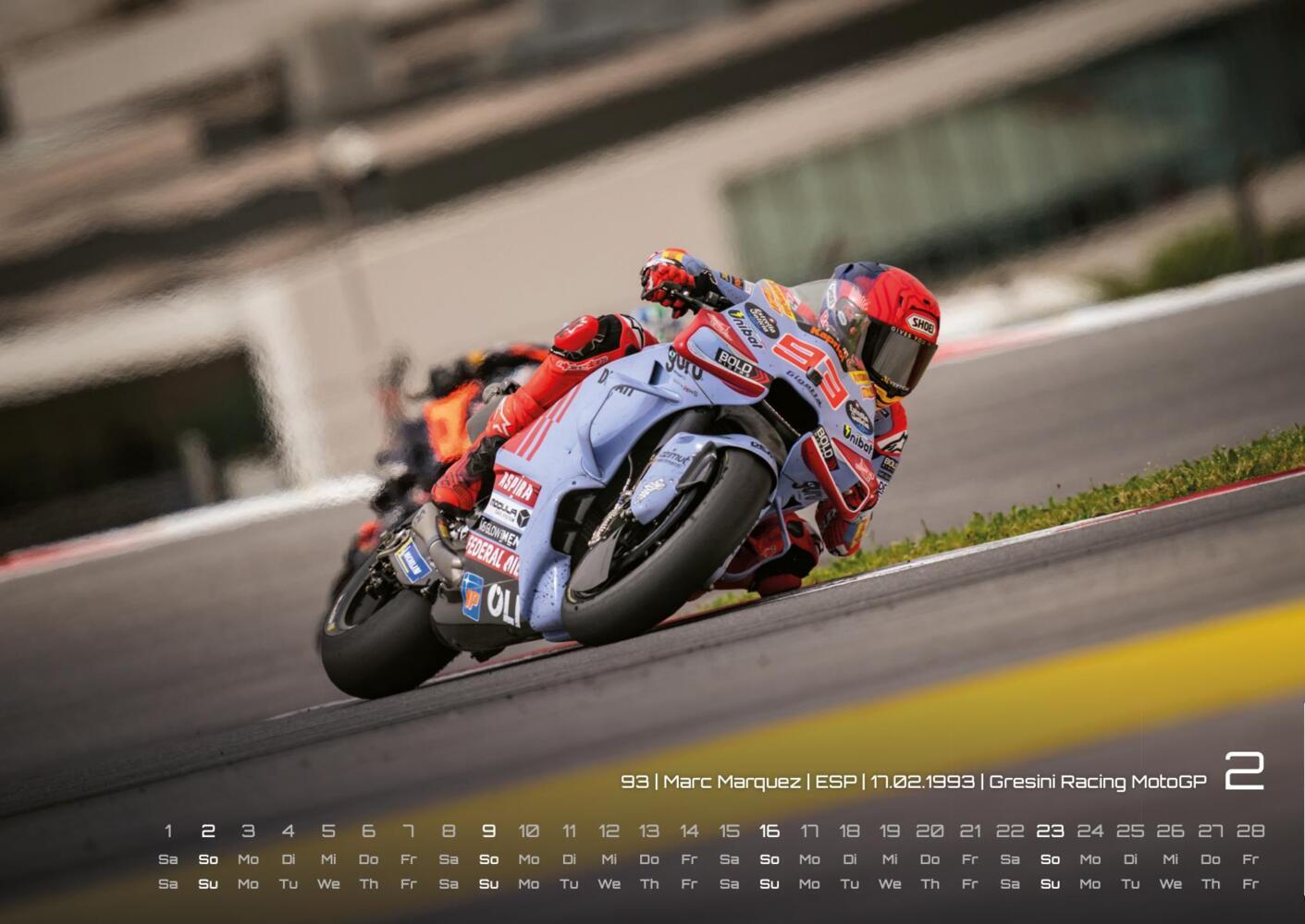 Bild: 9783986734022 | Motorrad Grand Prix 2025 - Kalender MotoGP DIN A2 | GP-Fever.de | 2025