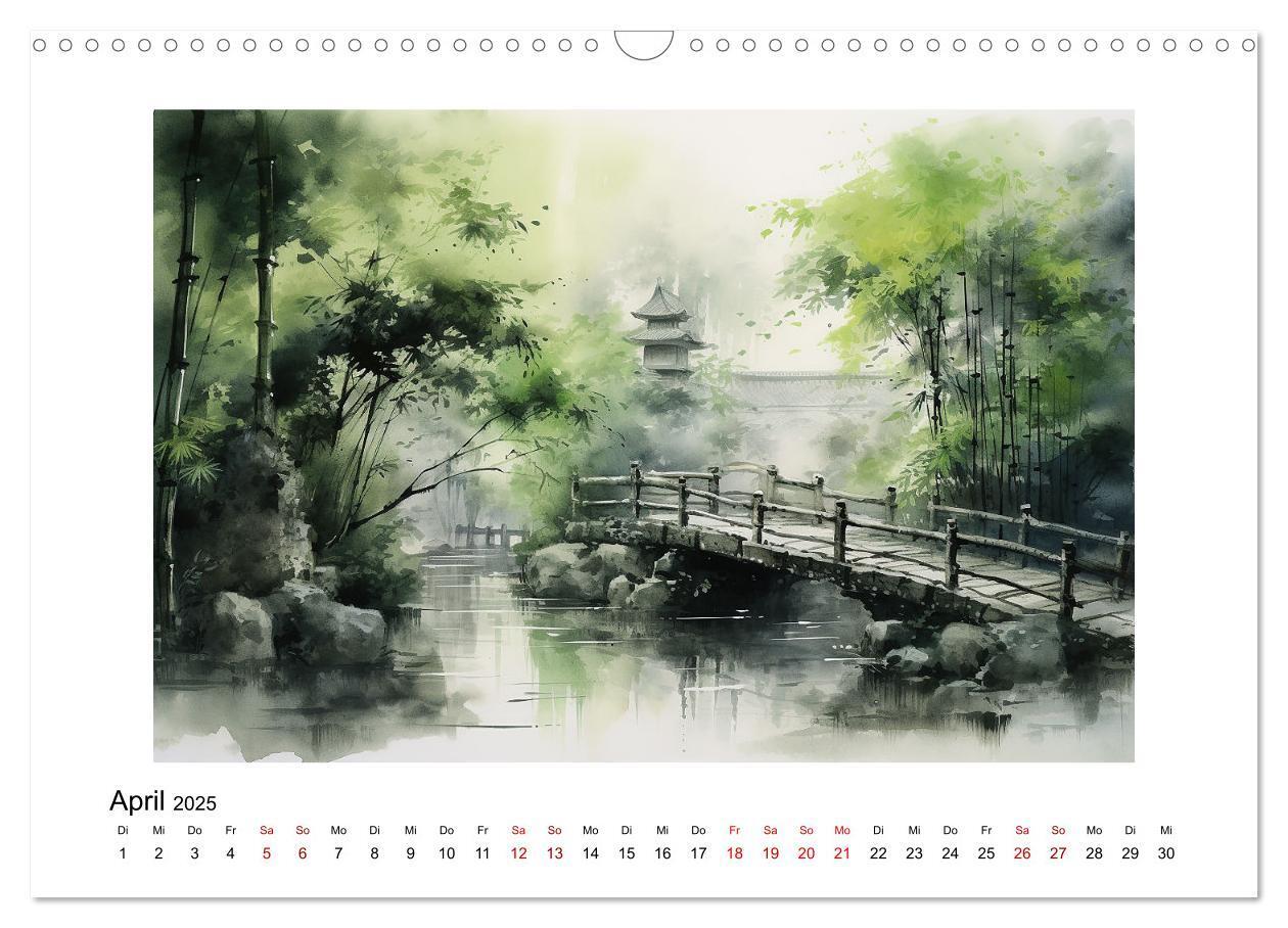 Bild: 9783383794681 | Heiwa - Friedliche Aquarelle im japanischen Stil (Wandkalender 2025...