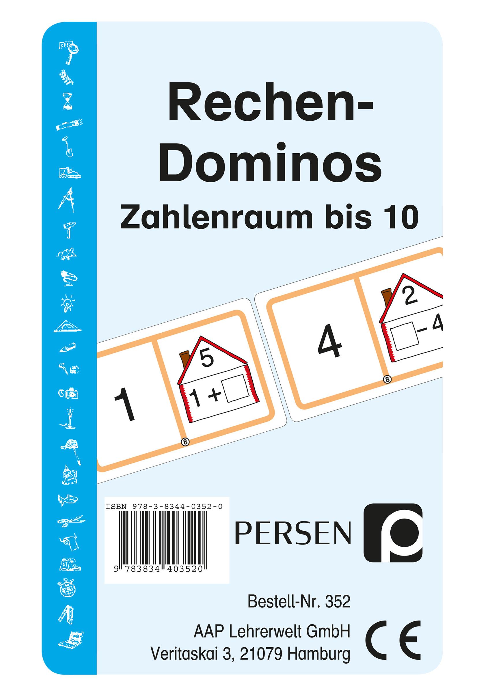 Cover: 9783834403520 | Rechen-Dominos. Zahlenraum bis 10 | Angelika Lange (u. a.) | Box