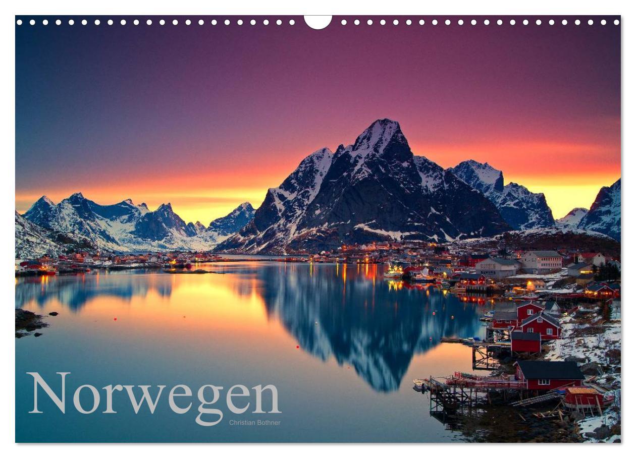 Cover: 9783435802036 | Norwegen (Wandkalender 2025 DIN A3 quer), CALVENDO Monatskalender