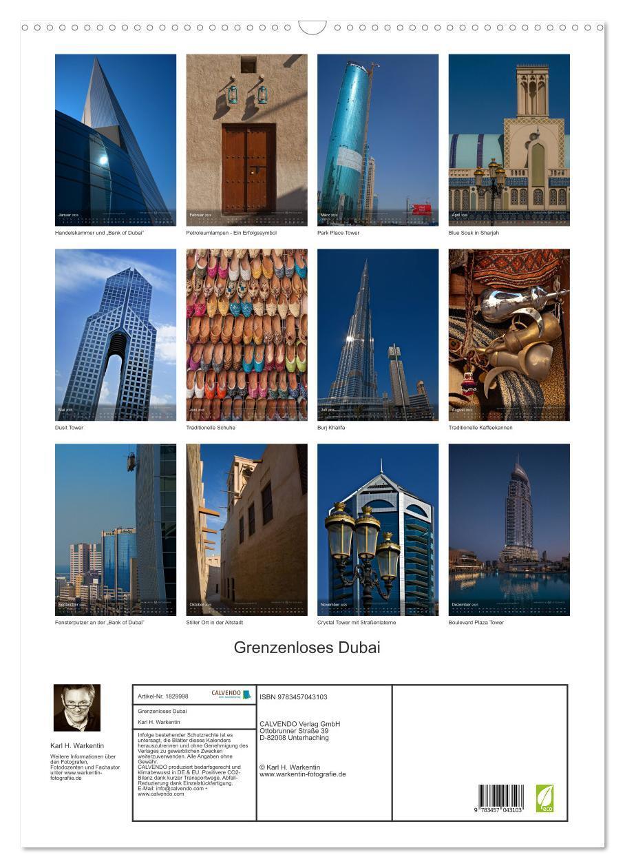 Bild: 9783457043103 | Grenzenloses Dubai (Wandkalender 2025 DIN A2 hoch), CALVENDO...