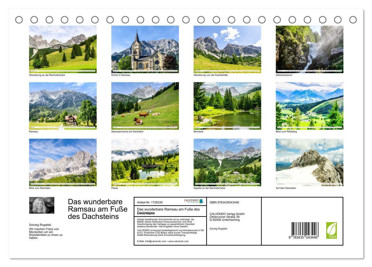 Bild: 9783435043446 | Das wunderbare Ramsau am Fuße des Dachsteins (Tischkalender 2025...