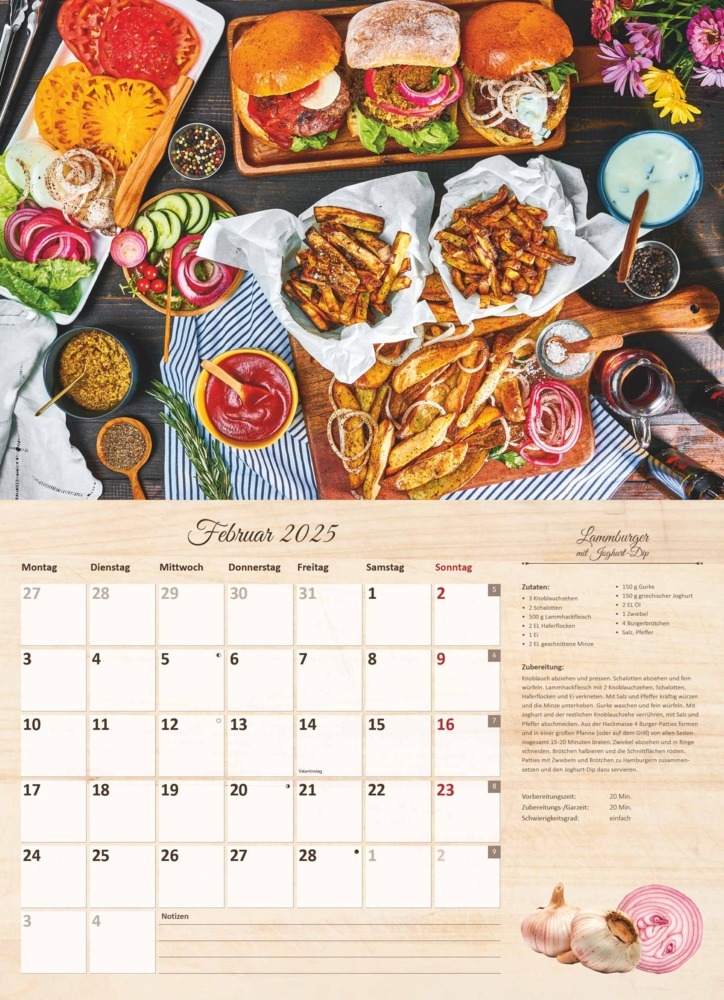 Bild: 4251732344610 | Culinaria - Der große Küchenkalender 2025 - Bildkalender 42x29 cm...