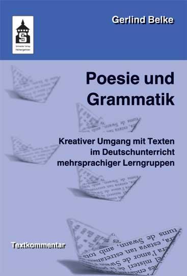 Cover: 9783834010827 | Poesie und Grammatik | Gerlind Belke | Taschenbuch | 262 S. | Deutsch