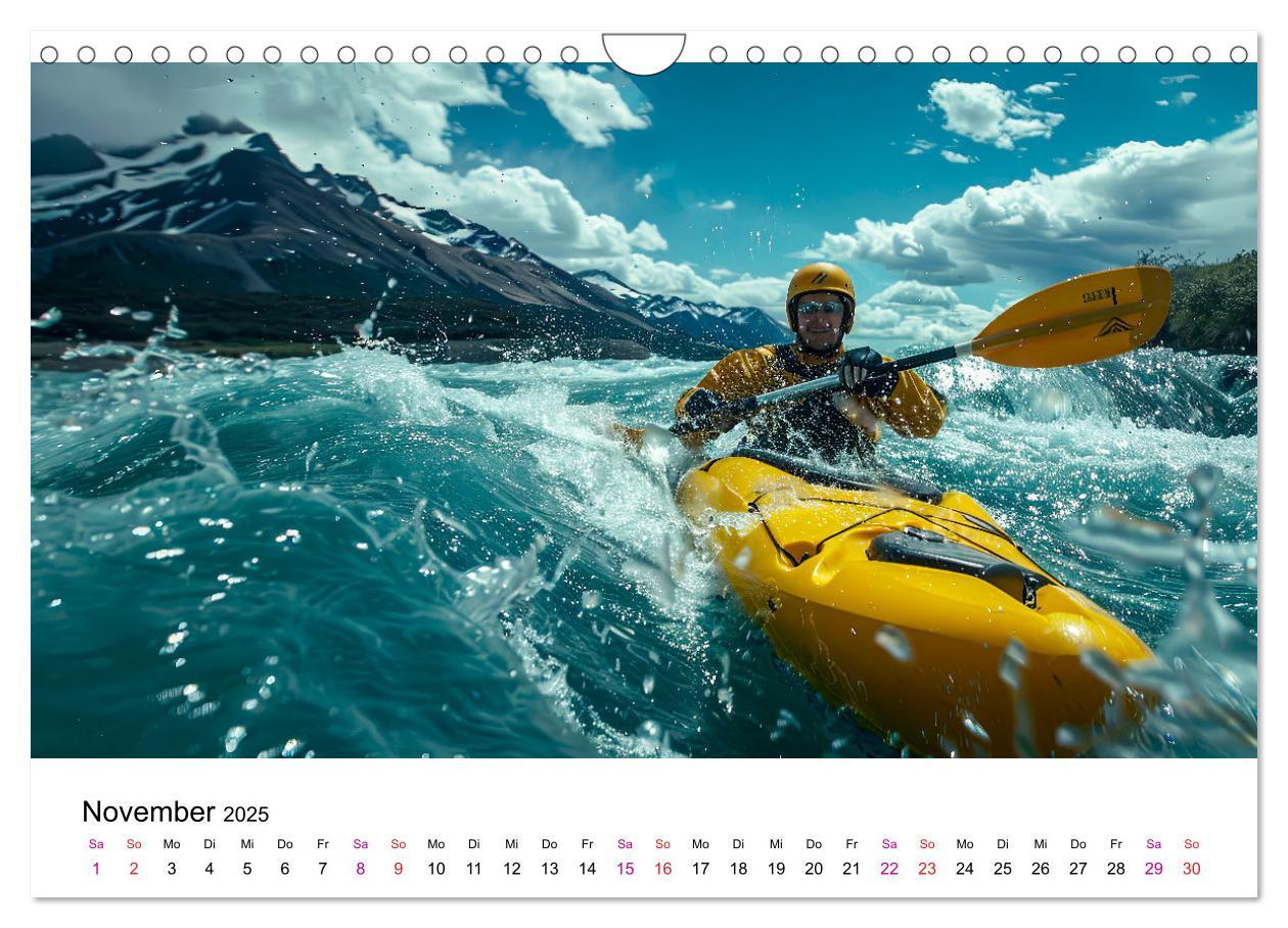 Bild: 9783457140055 | Kajak Erlebnisse (Wandkalender 2025 DIN A4 quer), CALVENDO...