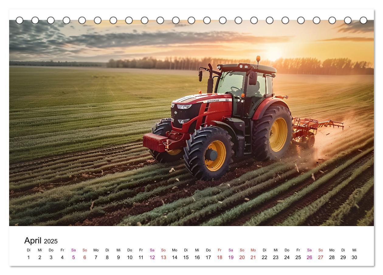 Bild: 9783457174876 | Traktoren Power (Tischkalender 2025 DIN A5 quer), CALVENDO...