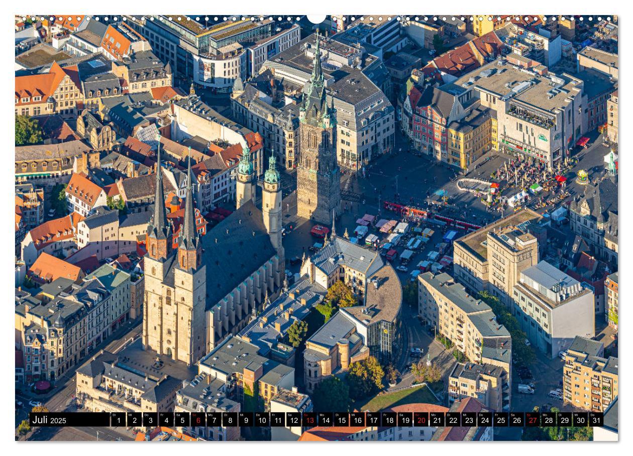 Bild: 9783435176380 | Halle an der Saale von oben (hochwertiger Premium Wandkalender 2025...