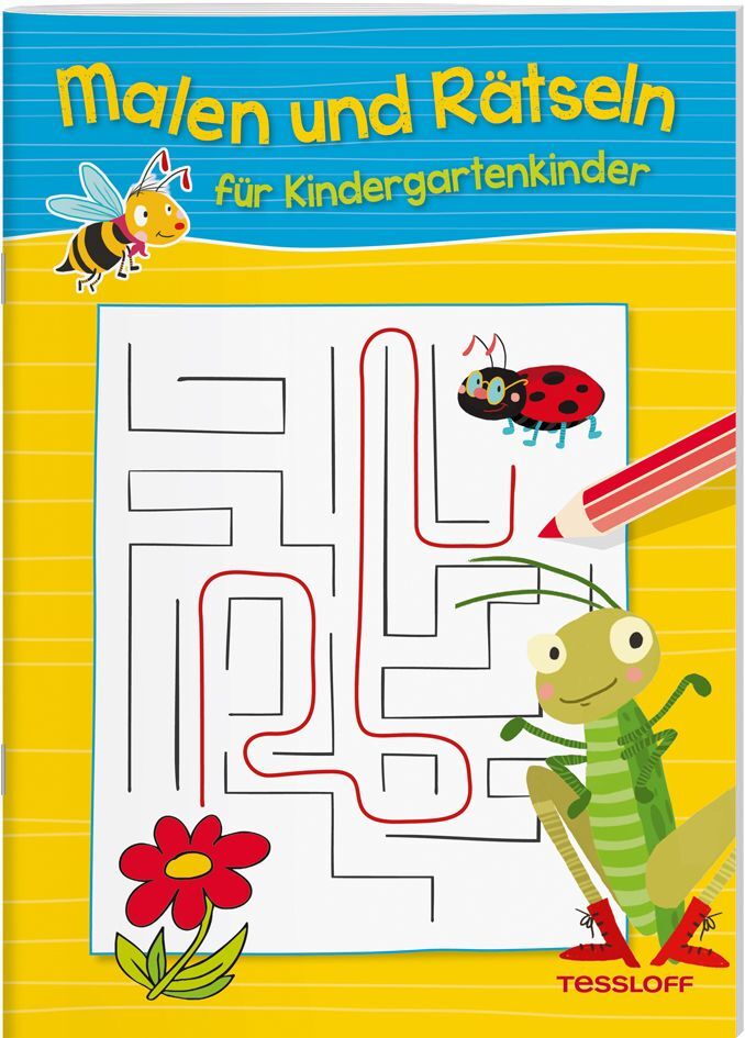 Cover: 9783788639297 | Malen und Rätseln für Kindergartenkinder (Gelb) | Ute Haller (u. a.)