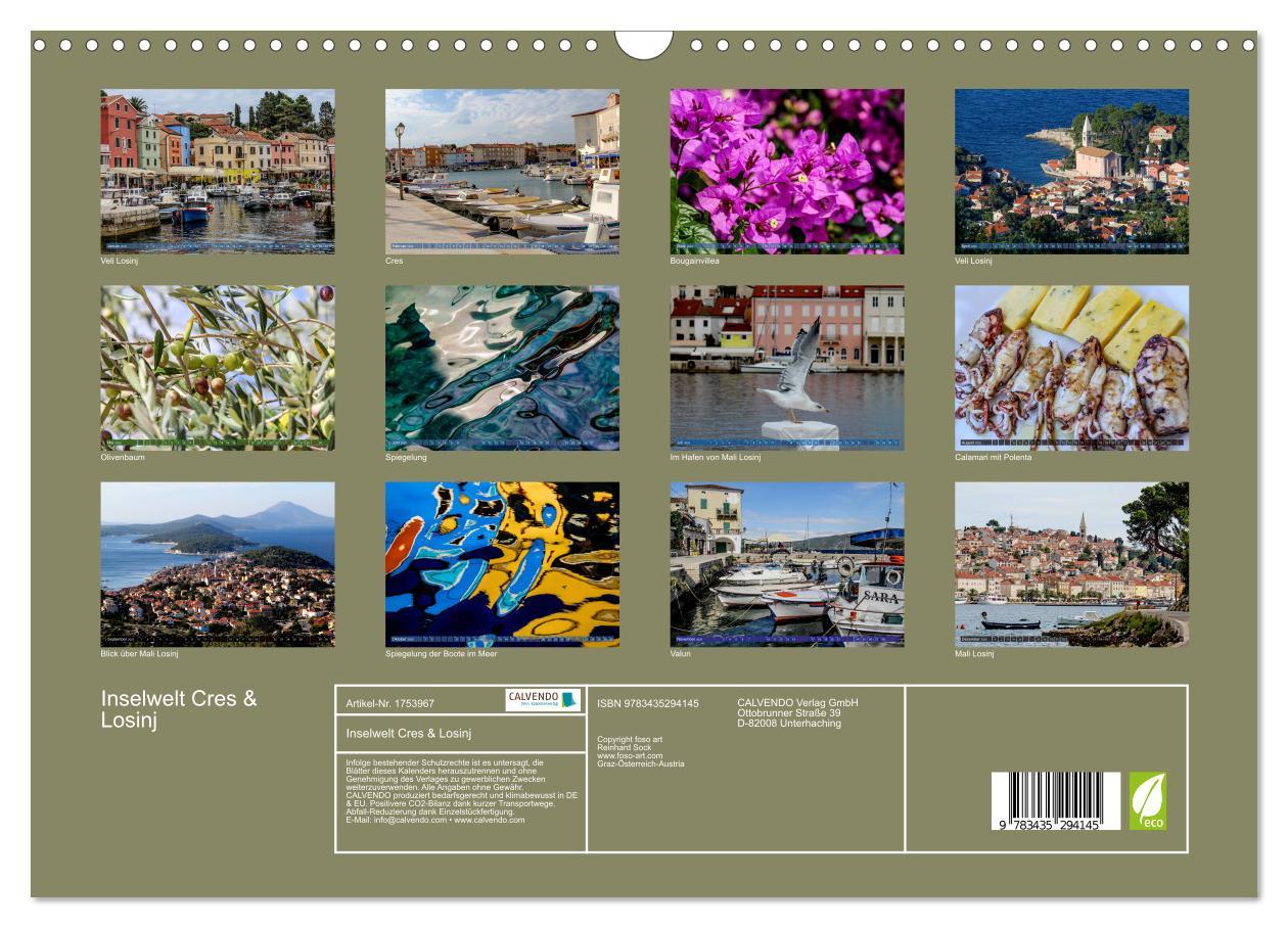 Bild: 9783435294145 | Inselwelt Cres &amp; Losinj (Wandkalender 2025 DIN A3 quer), CALVENDO...