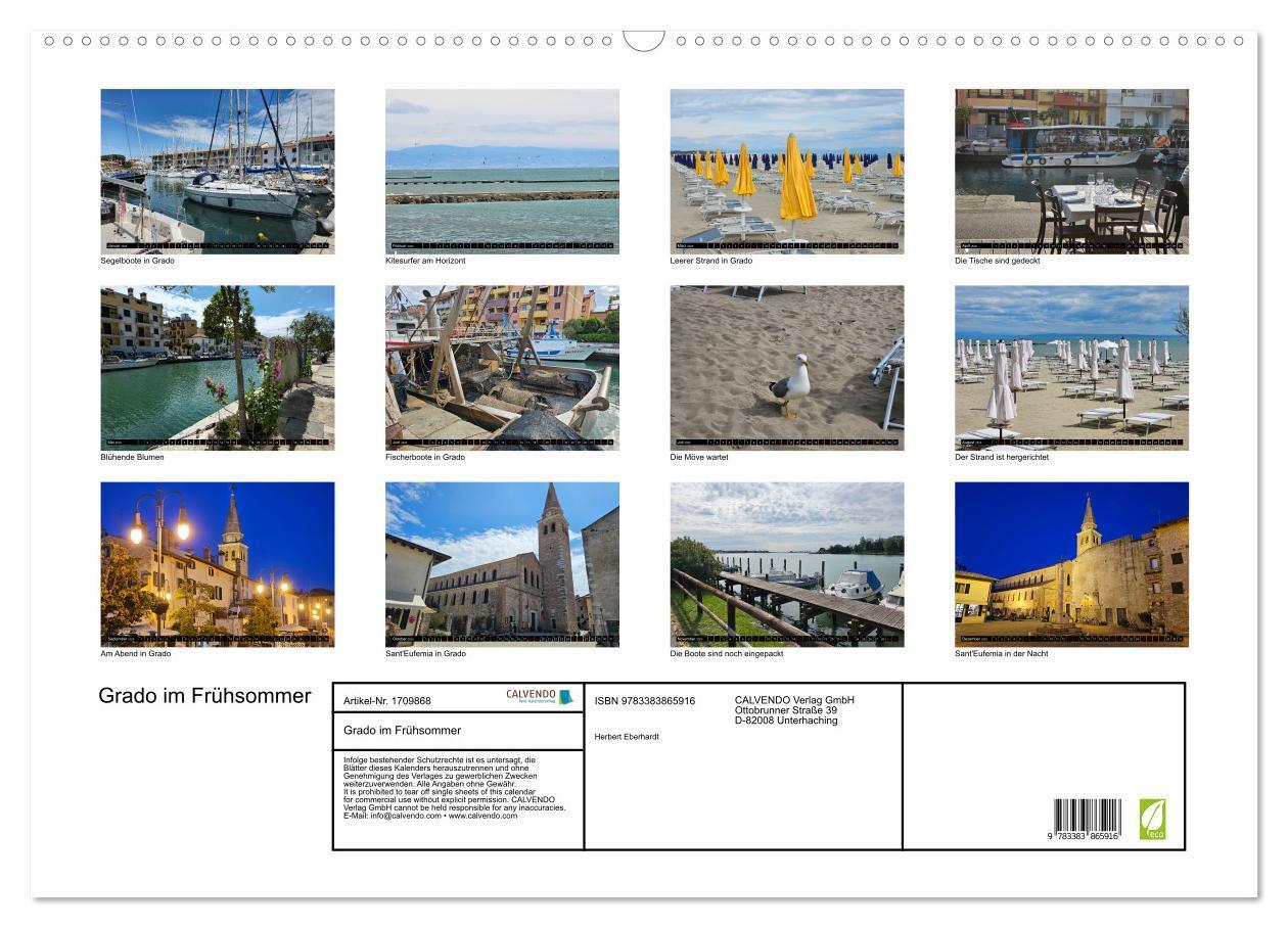 Bild: 9783383865916 | Grado im Frühsommer (Wandkalender 2025 DIN A2 quer), CALVENDO...