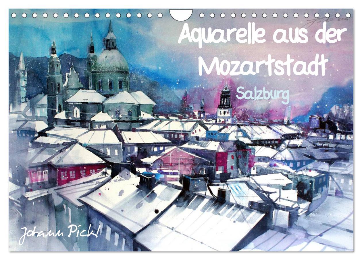 Cover: 9783435668045 | Aquarelle aus der Mozartstadt Salzburg (Wandkalender 2025 DIN A4...