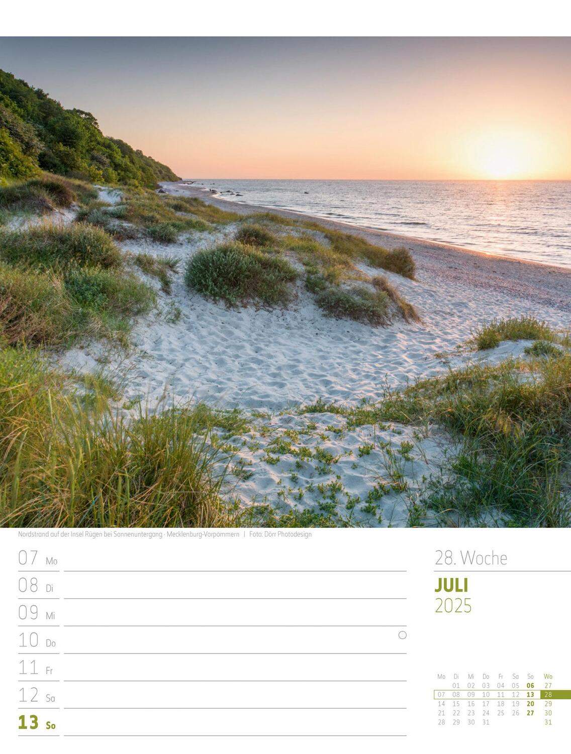 Bild: 9783838435275 | Abenteuer Deutschland - Naturparadiese Wochenplaner Kalender 2025