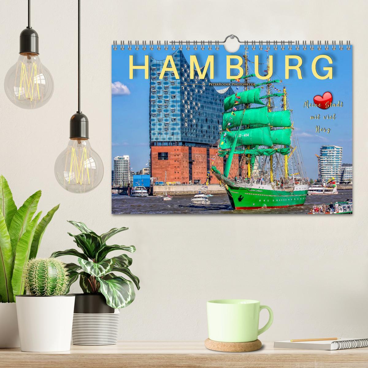 Bild: 9783435322152 | Hamburg - meine Stadt mit viel Herz (Wandkalender 2025 DIN A4...