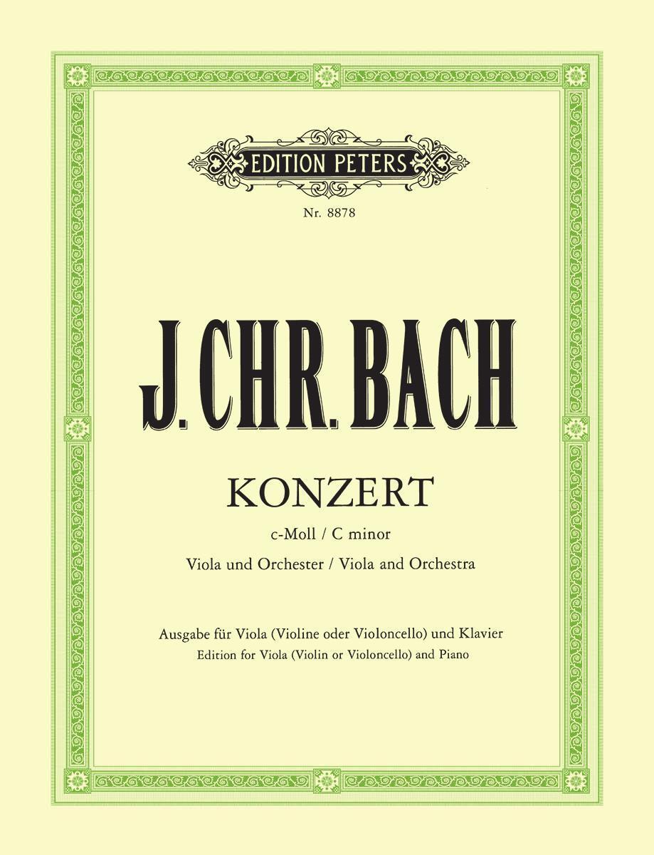 Cover: 9790014104115 | Konzert für Viola und Orchester c-Moll | Johann Christian Bach | 44 S.