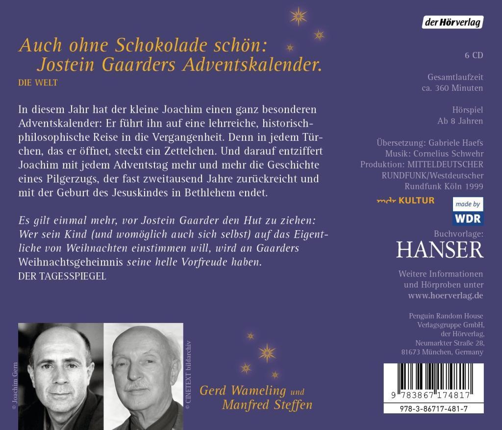 Bild: 9783867174817 | Das Weihnachtsgeheimnis | Jostein Gaarder | Audio-CD | 6 Audio-CDs