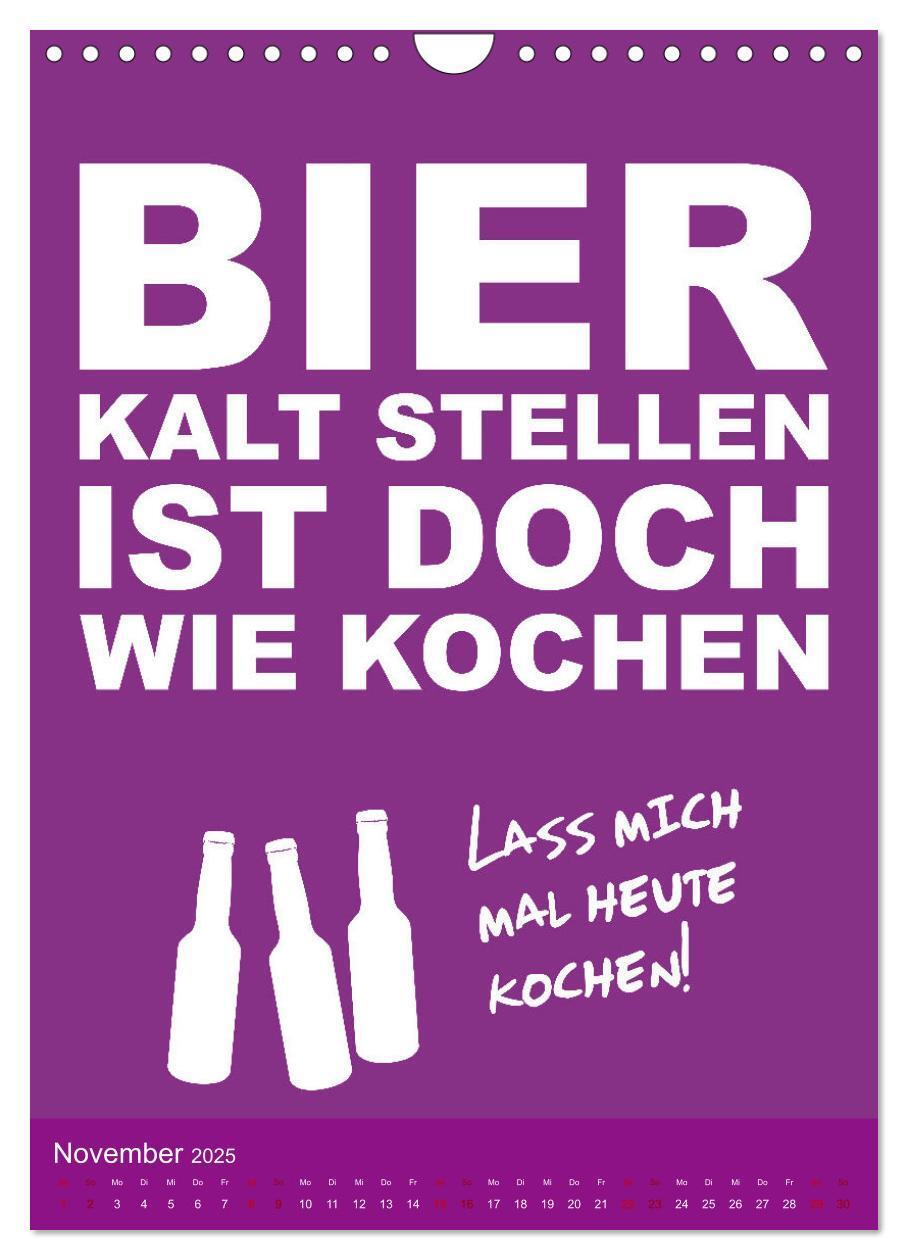 Bild: 9783435934157 | BIER Wandkalender -Trinken mit Stil (Wandkalender 2025 DIN A4...