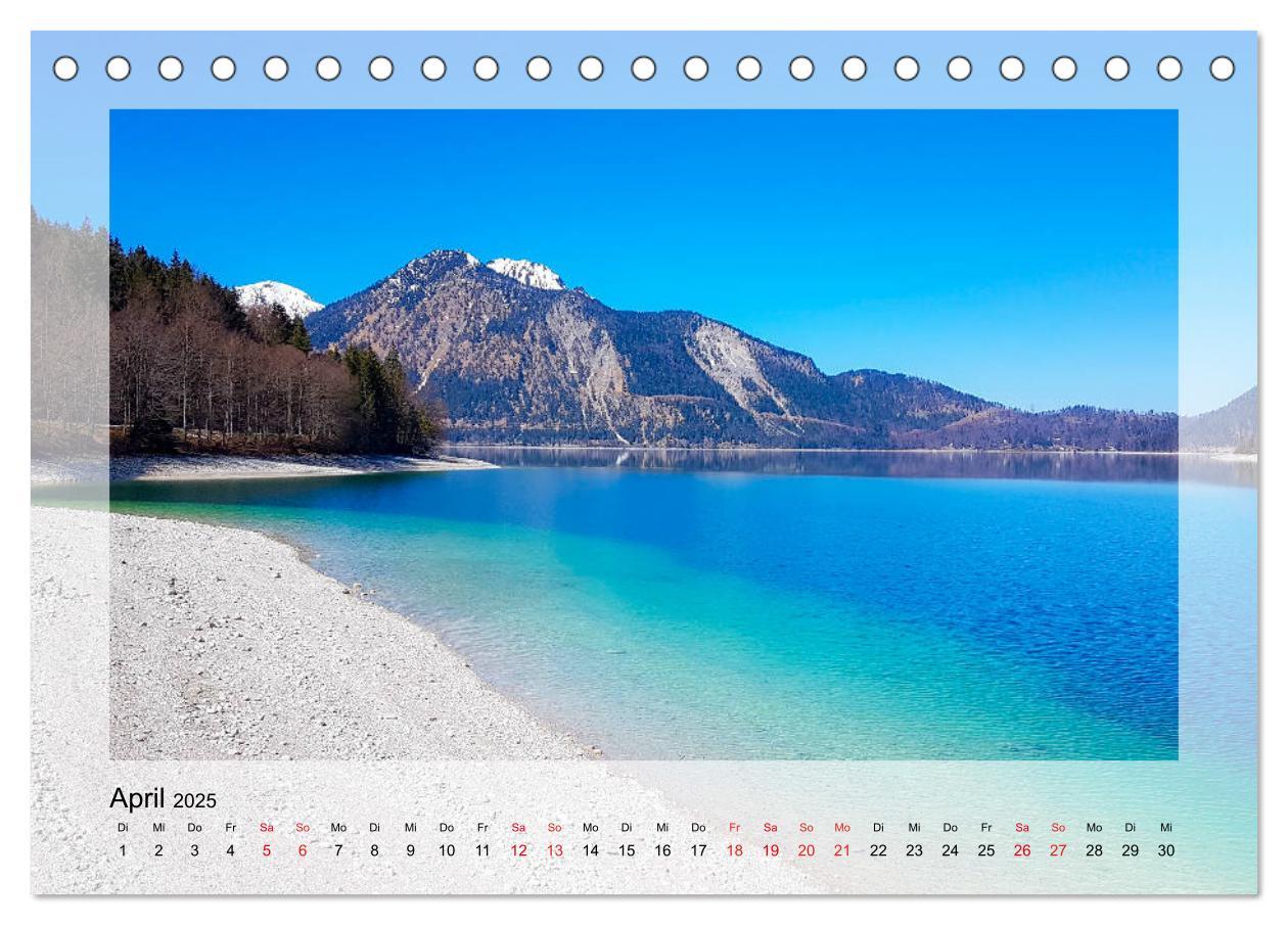 Bild: 9783435177776 | Walchensee (Tischkalender 2025 DIN A5 quer), CALVENDO Monatskalender