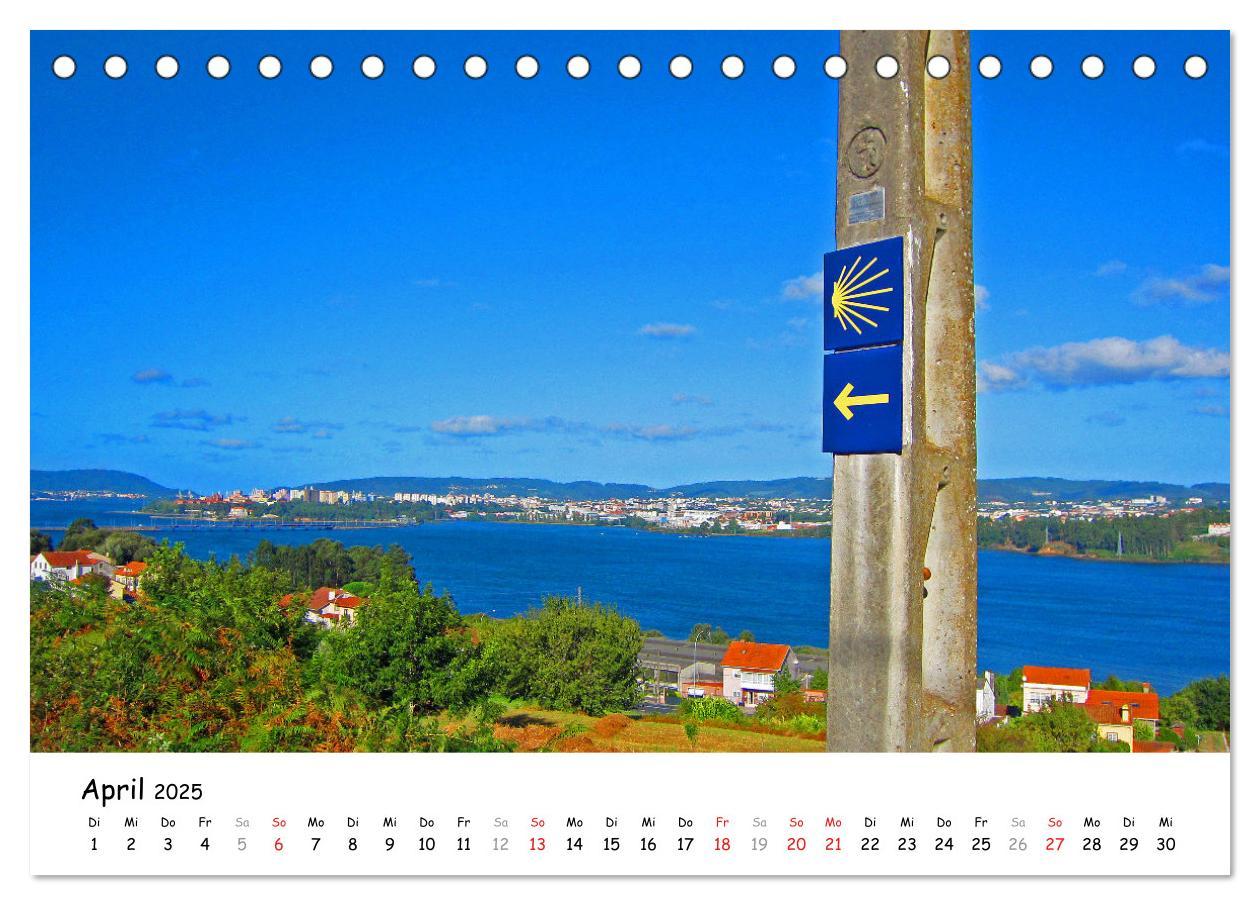 Bild: 9783435192328 | Jakobsweg - Camino Ingles (Tischkalender 2025 DIN A5 quer),...