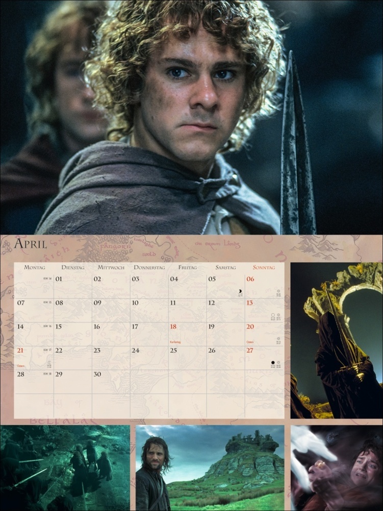 Bild: 9783756404988 | Der Herr der Ringe Broschur XL Kalender 2025 | Kalender | 28 S. | 2025