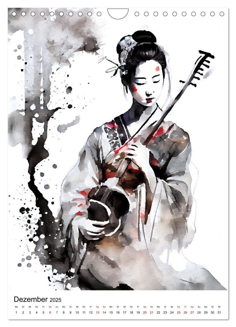 Bild: 9783435885862 | Geisha Aquarelle - Japanische Kulturdamen, Landschaft und Sakura...