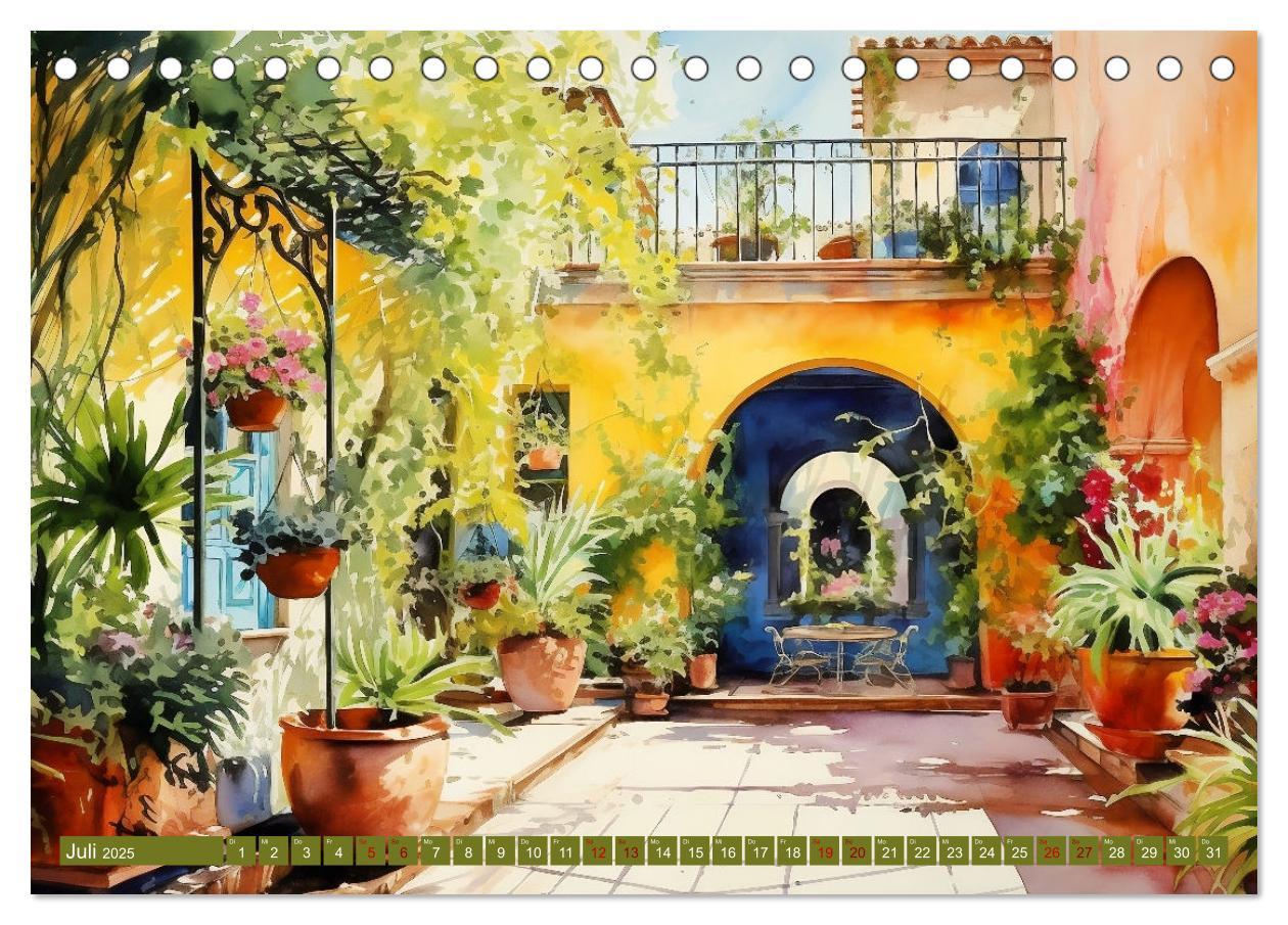 Bild: 9783383836343 | Lauschige Gartenecken (Tischkalender 2025 DIN A5 quer), CALVENDO...